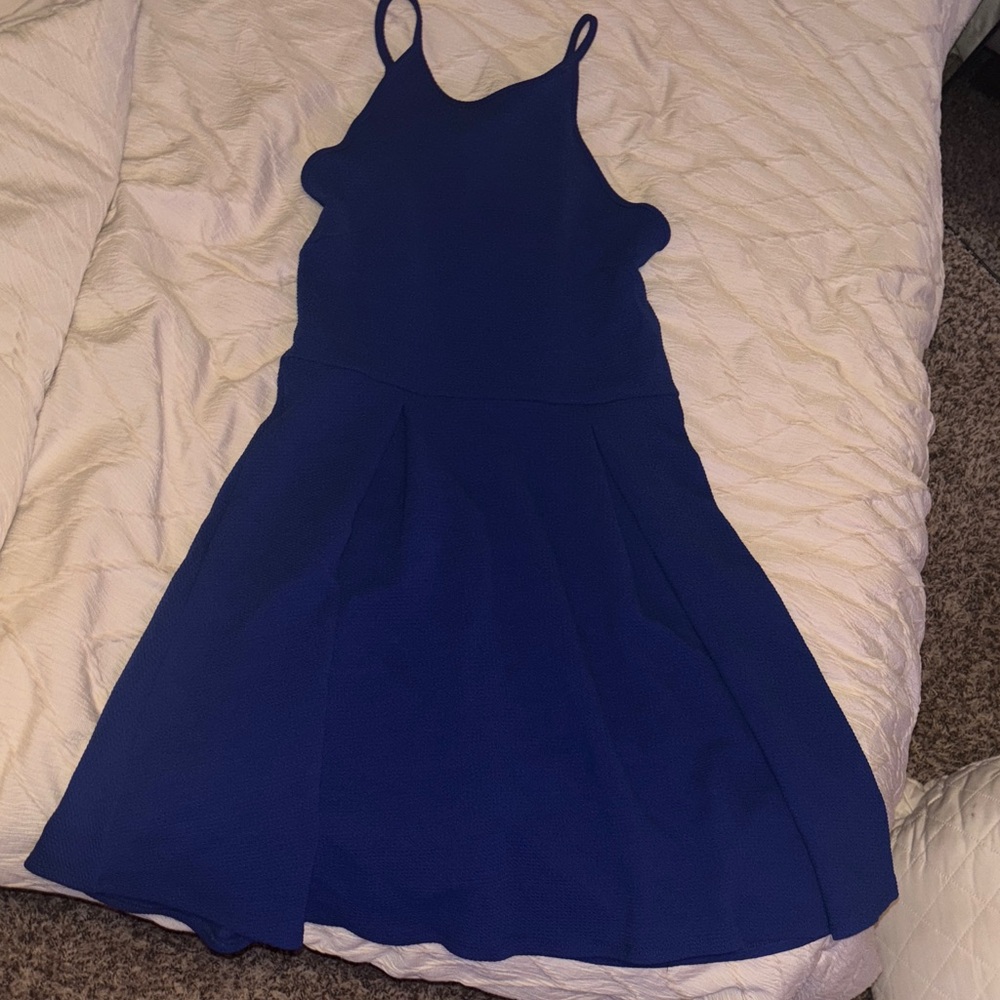 Blue Sleeveless Dress